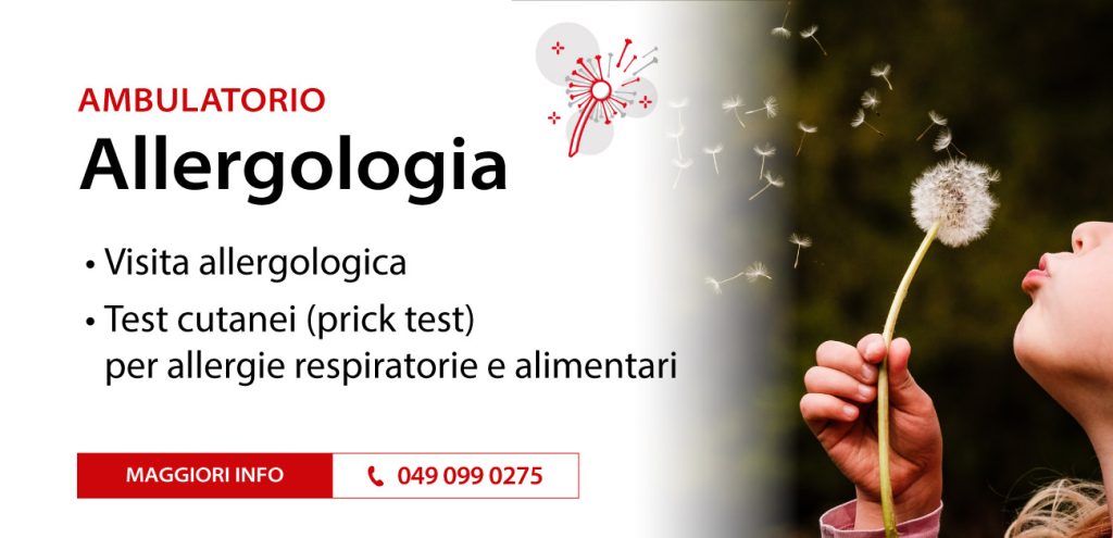 Allergologia prick test intolleranze da contatto alimentari